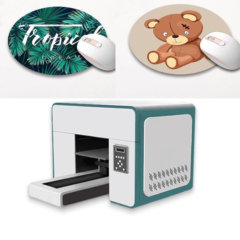 Mini Digitale A3 UV Printer A3 Desktop UV Inkjet Printers Multi Voor Label Sticker