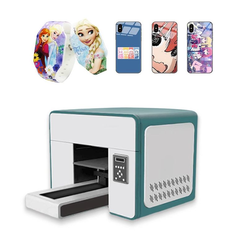 Mini A3-grootte UV inkjet 3D printer UV-id-kaartprinter 8 kleurenprinter