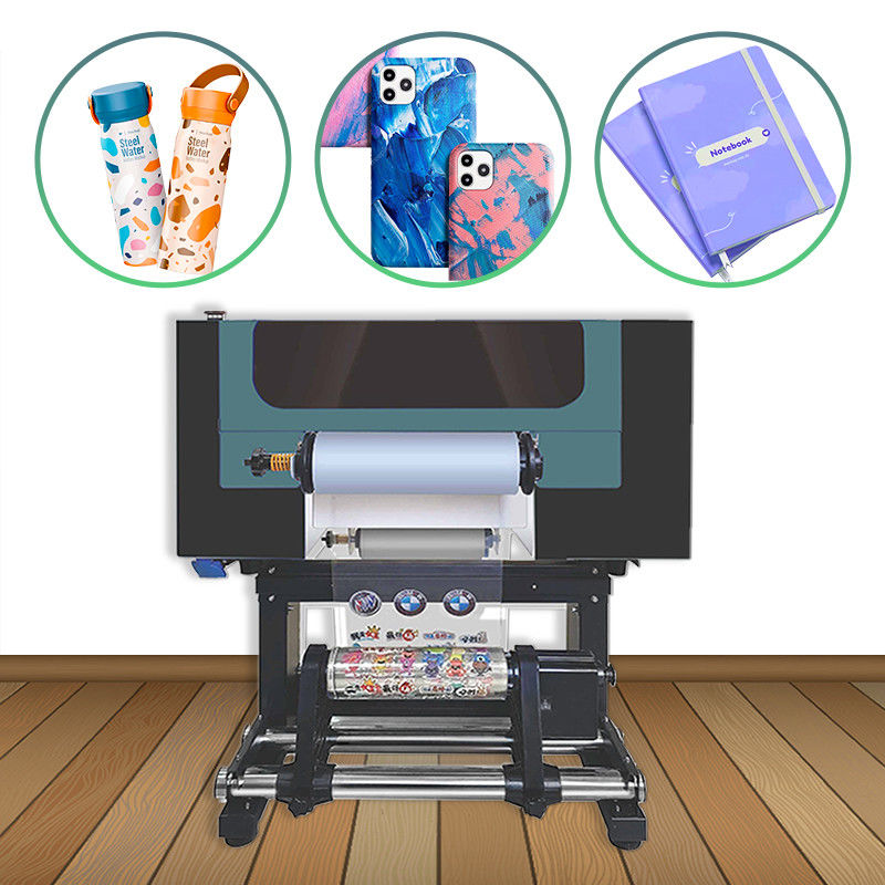 A3 UV Roll To Roll Printer Digitaal Dtf All In One Printer Voor Pen Sticker Twee koppen Xp600