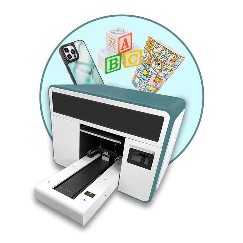 Led Flatbed UV Inkjet Printer A3 Grootte Cup Label Printer Uv Inkjet Printing Machine