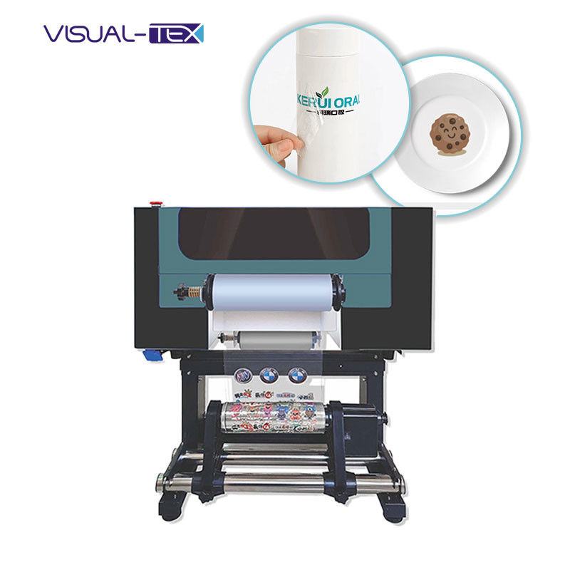 All in 1 Kleine UV PET Film Transfer Printer 30cm A3 UV DTF Printer Met 2 XP600