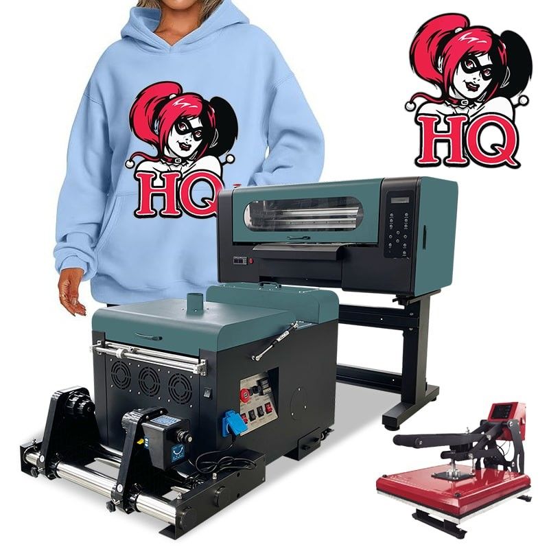 A3 PET-filmprinter DTF-t-shirtprinter met schudpoederprinter voor sleepkop
