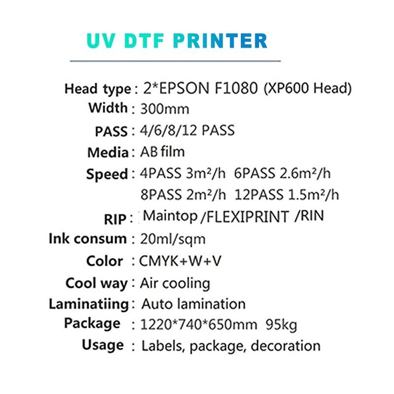 AB Film Media Digitale UV-drukmachine met CMYK W+V Ink Color