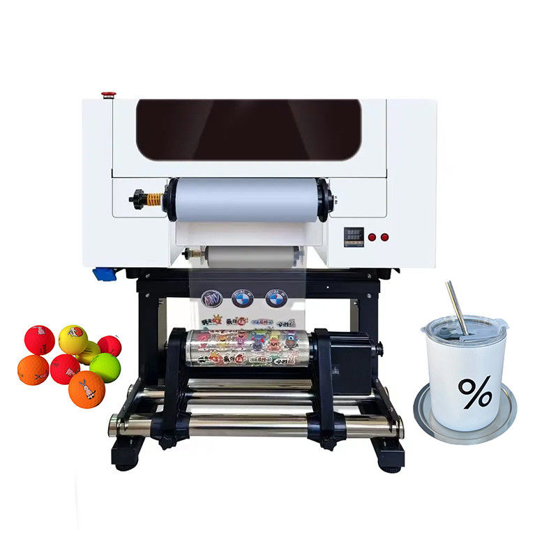 30 cm UV DTF-printer met twee koppen A3 UV DTF voor flessen acrylplastic