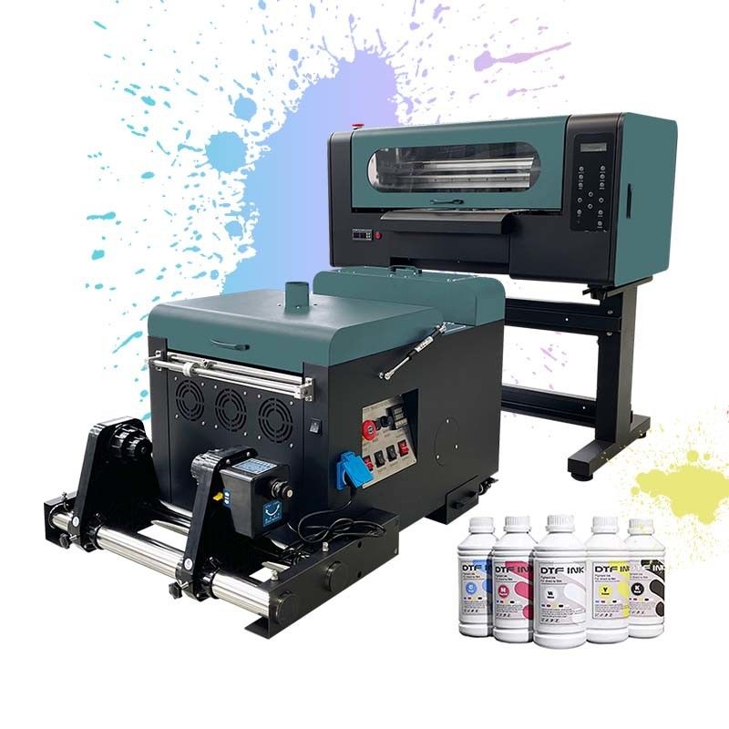 Digitale 30 cm Samll DTF printer Pet film printer voor beginners met I3200 hoofd