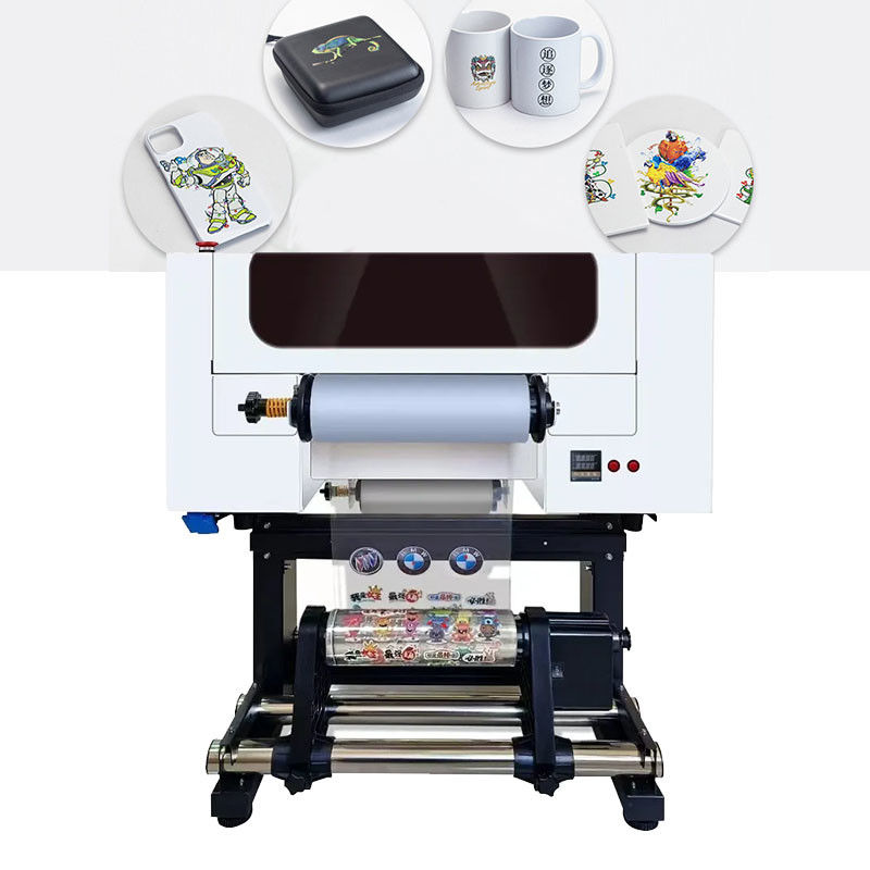 30 cm UV DTF-kristallabelprinter 2 in 1 machine met dubbele XP600-kop