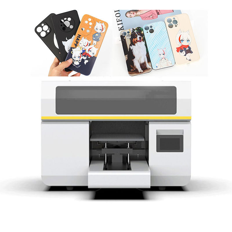 A3 Afmeting Afdrukbreedte A3 UV-printer met K/C/M/Y W V Inktkleur en maximale snelheid 3m2