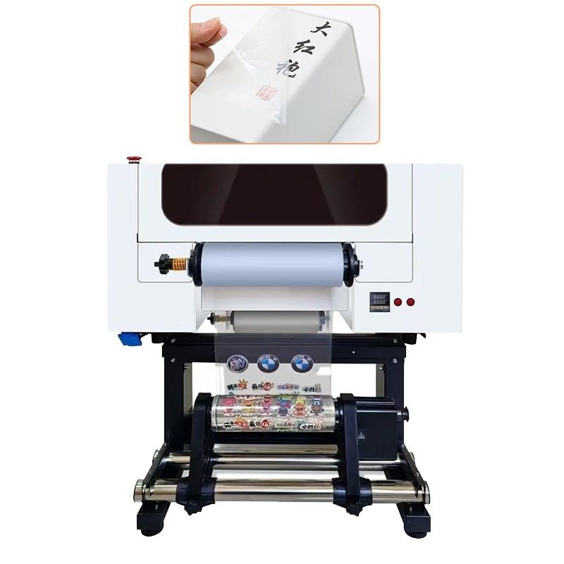 30 cm UV DTF-printer Roll To Roll A3 UV DTF-printer met twee XP600-koppen