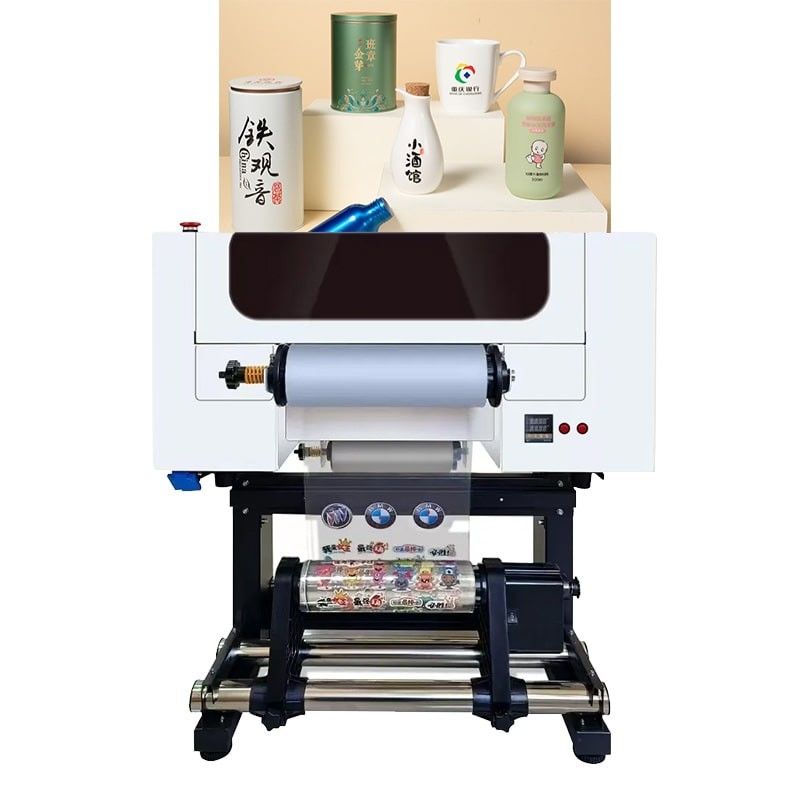 300 mm UV printer met 2*F1080 printerkoppen ondersteunt CMYK+W+V Helder en kleurrijk