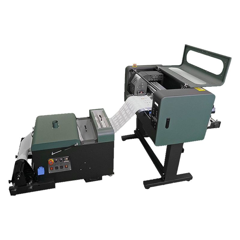 A3 inkjet DTF-printer en poederschuifmachine voor kledingdruk / hoedendruk