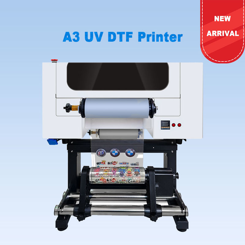 A3 UV DTF-printer Logo Printing 30CM Roll to Roll UV DTF-printer met laminaat voor sticker