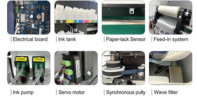 Direct to Film VT-300 A3 DTF printer met CMYK+W kleuren voor textieltoepassingen