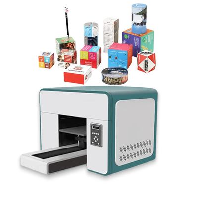 Mini Inkjet A3 UV Printer Led Flatbed UV Printer Kaart Acrylflessen Druk