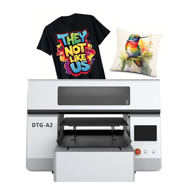 Dubbelstation A2 DTG Direct to Garment Printer Wit inkt en kleurenprintsysteem